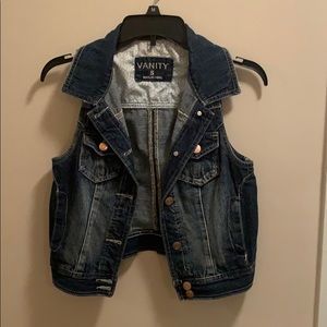 Blue jean vest